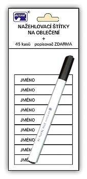 Nažehlovací štítky na oblečení